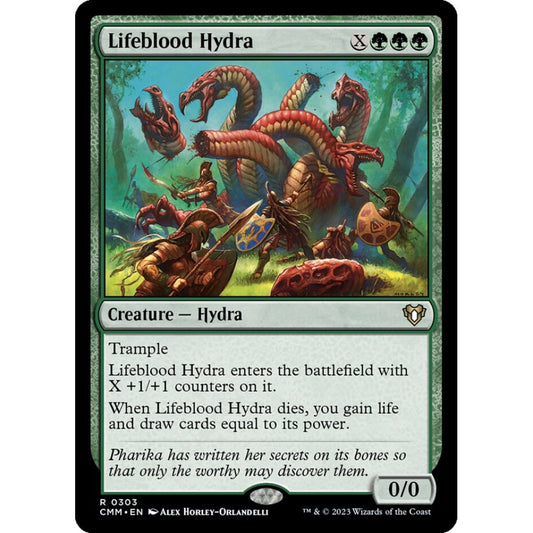 Lifeblood Hydra rare 303 Magic the Gathering Commander Masters