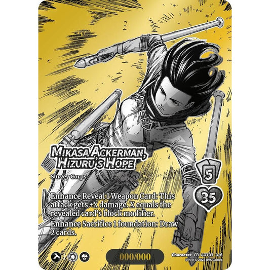 Mikasa Ackerman, Hizuru's Hope 4/6 AOT03 Universus Attack on Titan: Apocalypse Character CHROME