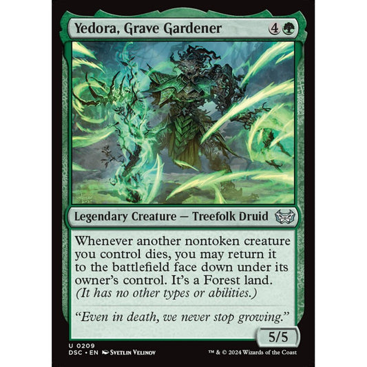 Yedora, Grave Gardener, 209, uncommon, Magic: The Gathering, Duskmourn: House of Horror