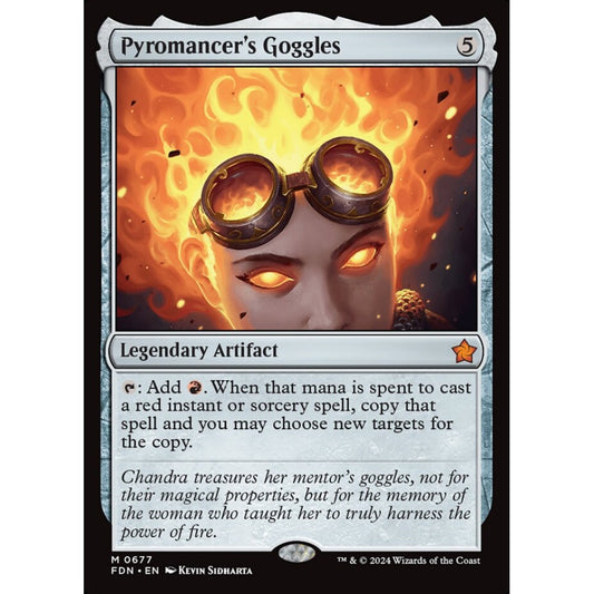 Pyromancer's Goggles, 677, mythic, Magic: The Gathering, Foundations