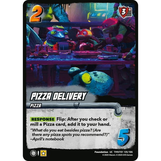 Pizza Delivery 139/186 TMNT01 Universus Teenage Mutant Ninja Turtles Foundation UC