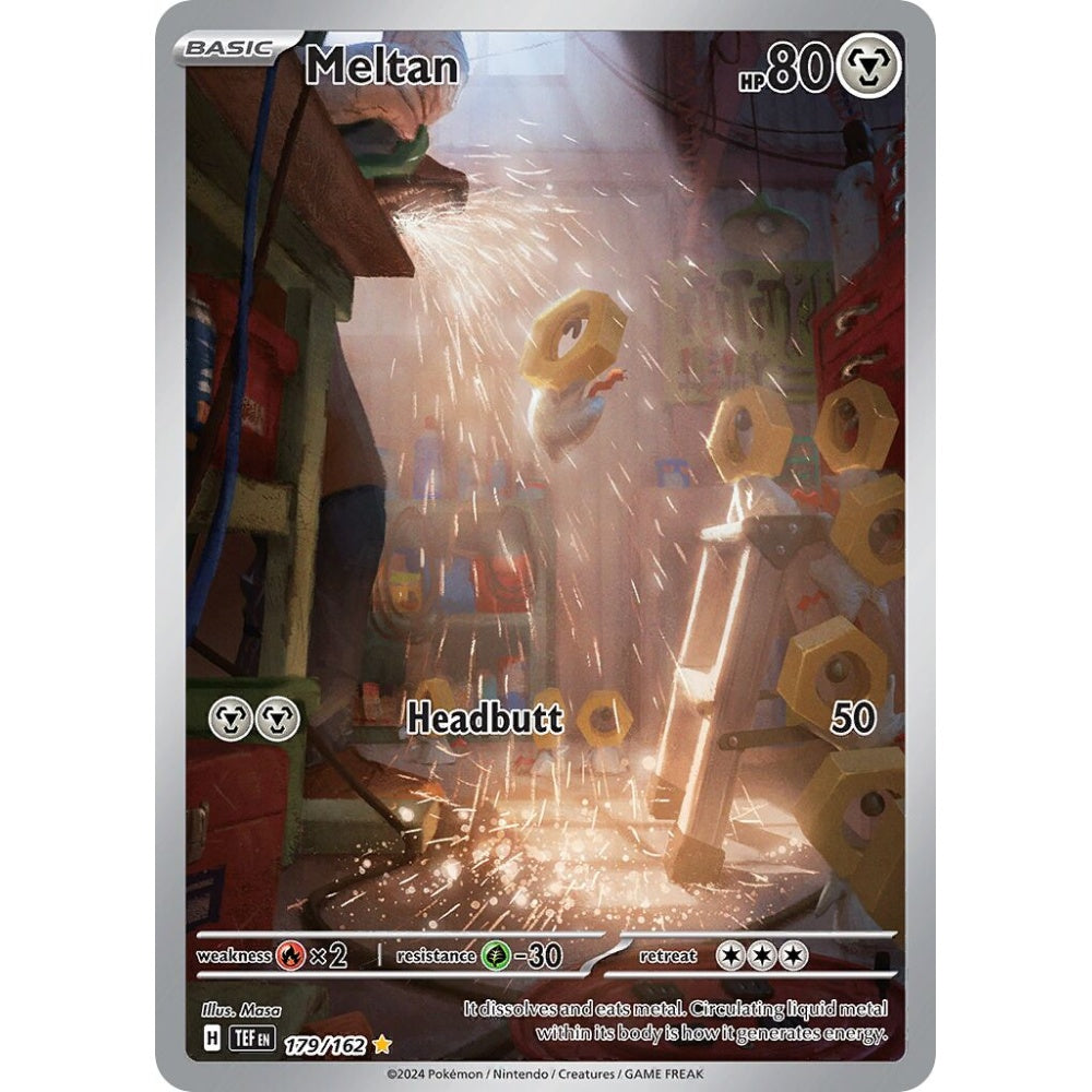 Meltan Illustration Rare 179/162 Pokemon Card Game Temporal Forces
