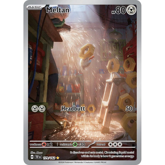 Meltan Illustration Rare 179/162 Pokemon Card Game Temporal Forces