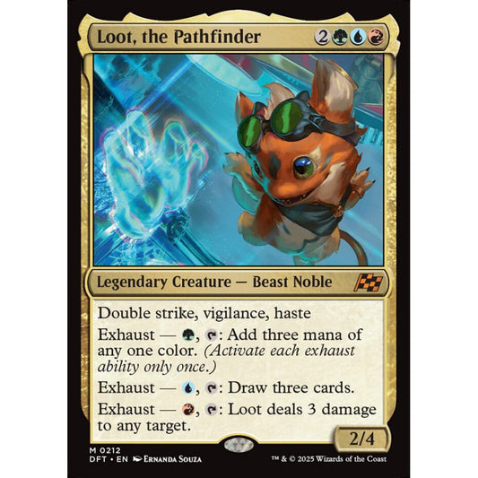 Loot, the Pathfinder, 212, mythic, Magic: The Gathering, Aetherdrift