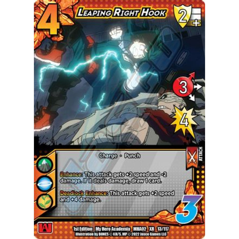 Leaping Right Hook, 13/117, XR, UniVersus, MHA02 Crimson Rampage