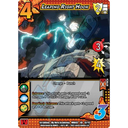 Leaping Right Hook, 13/117, XR, UniVersus, MHA02 Crimson Rampage