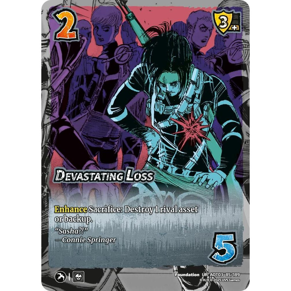 Devastating Loss 85/189 AOT03 Universus Attack on Titan: Apocalypse Foundation UR