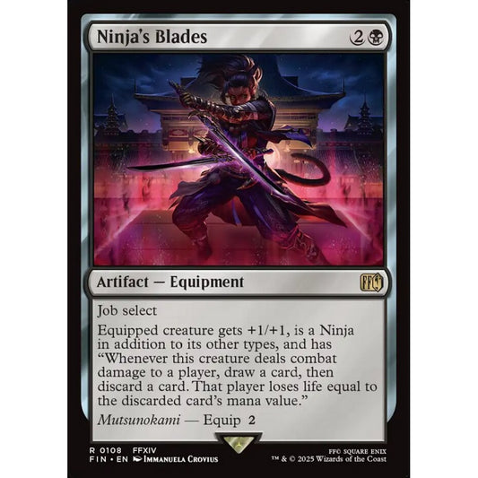 Ninja's Blades rare 108 Magic the Gathering Final Fantasy