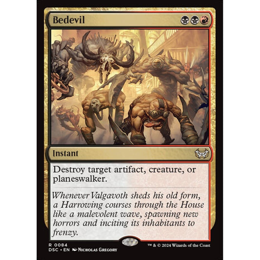 Bedevil, 84, rare, Magic: The Gathering, Duskmourn: House of Horror