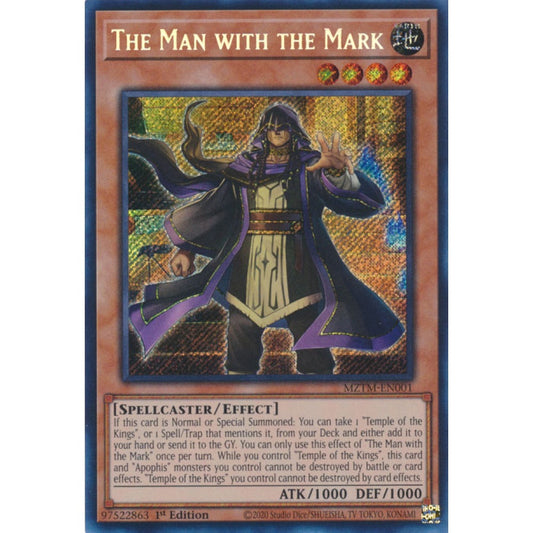 The Man with the Mark MZTM-EN001 Collector's Rare Collector's Rare Yu-Gi-Oh Maze of the Master in Art