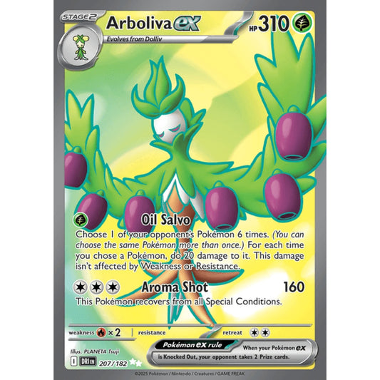 Arboliva ex Full Art 207/182 Pokemon Card Game Destined Rivals