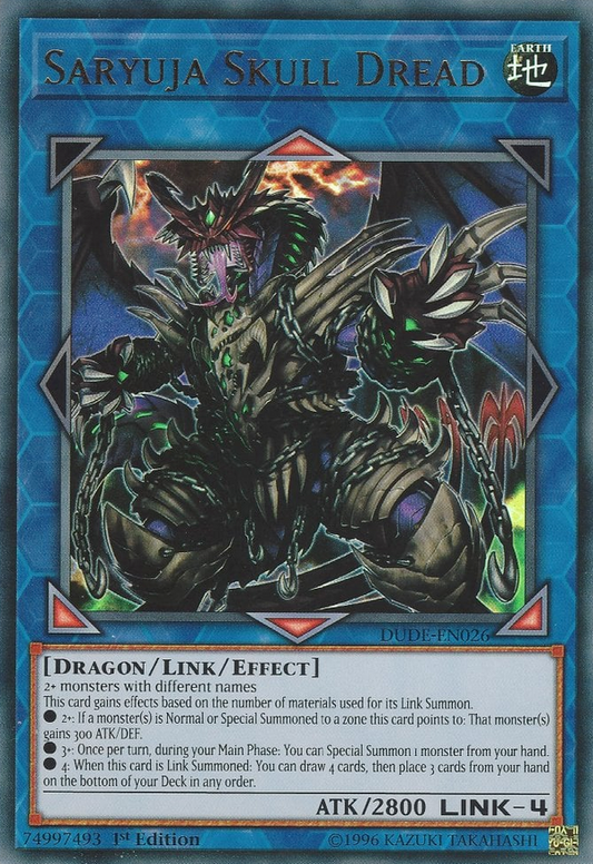 Saryuja Skull Dread DUDE-EN026 Ultra Ultra Rare Yu-Gi-Oh Duel Devastator in Art