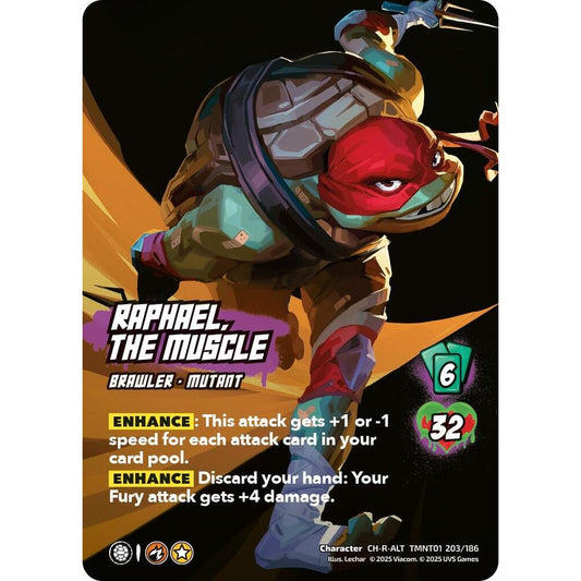 Raphael, the Muscle 203/186 TMNT01 Universus Teenage Mutant Ninja Turtles Character CH-R-ALT