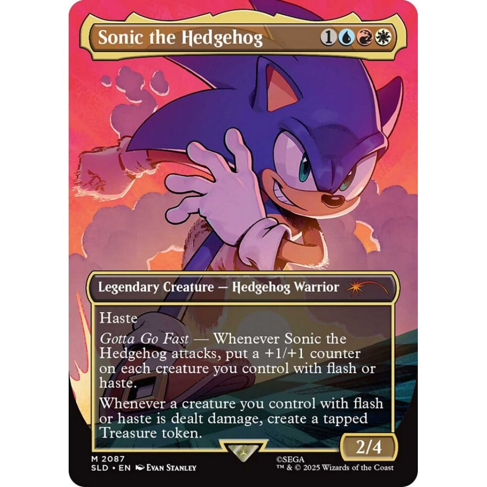Sonic the Hedgehog mythic 2087 Magic the Gathering Secret Lair Drop