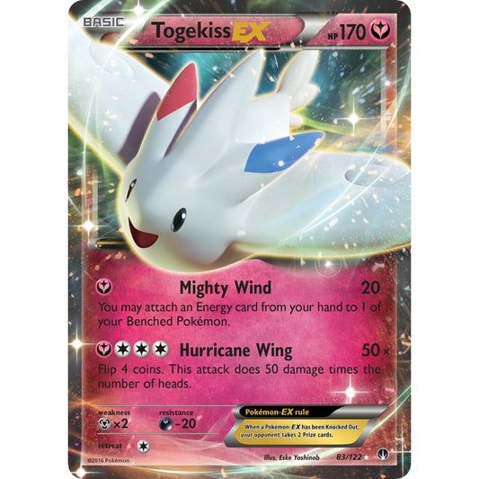 Togekiss-EX Rare Holo EX 83/122 Pokemon Card Game BREAKpoint