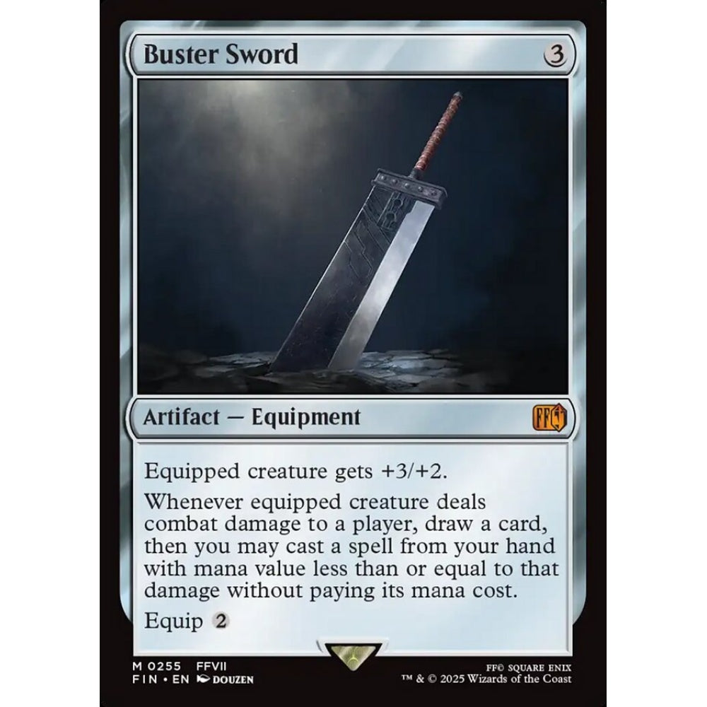 Buster Sword mythic 255 Magic the Gathering Final Fantasy
