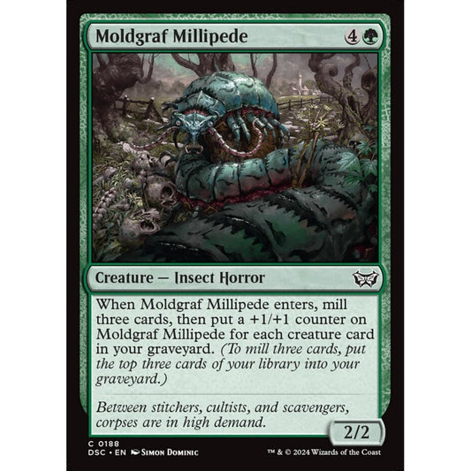 Moldgraf Millipede, 188, common, Magic: The Gathering, Duskmourn: House of Horror