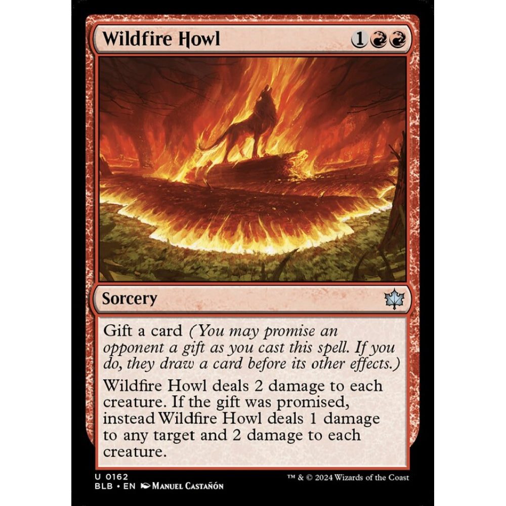 Wildfire Howl, 162, uncommon, Magic: The Gathering, Bloomburrow