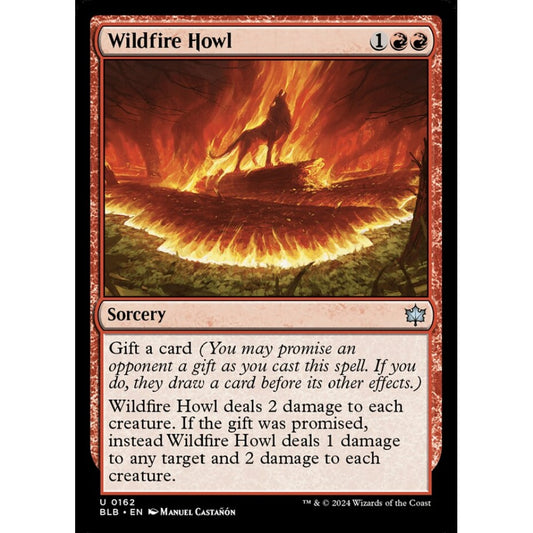 Wildfire Howl, 162, uncommon, Magic: The Gathering, Bloomburrow