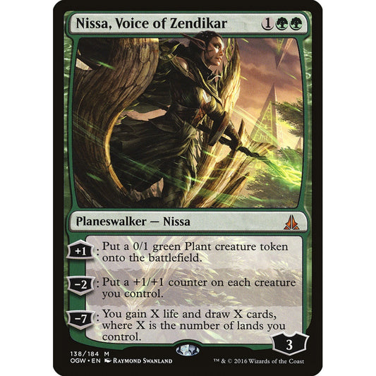 Nissa, Voice of Zendikar mythic 138 Magic the Gathering Oath of the Gatewatch