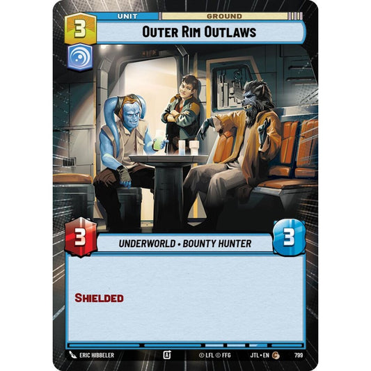 Outer Rim Outlaws, C, JTL 799) Hyperspace Foil, Star Wars Unlimited