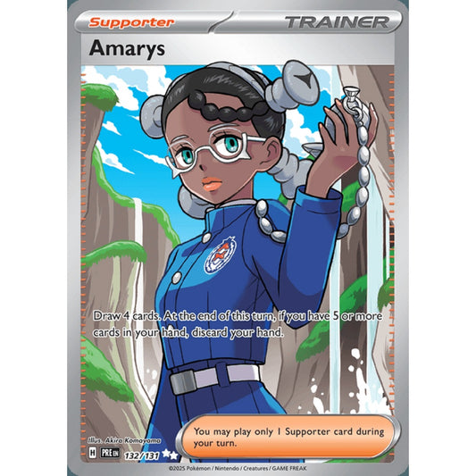 Amarys Full Art 132/131 Pokemon Card Game Prismatic Evolutions