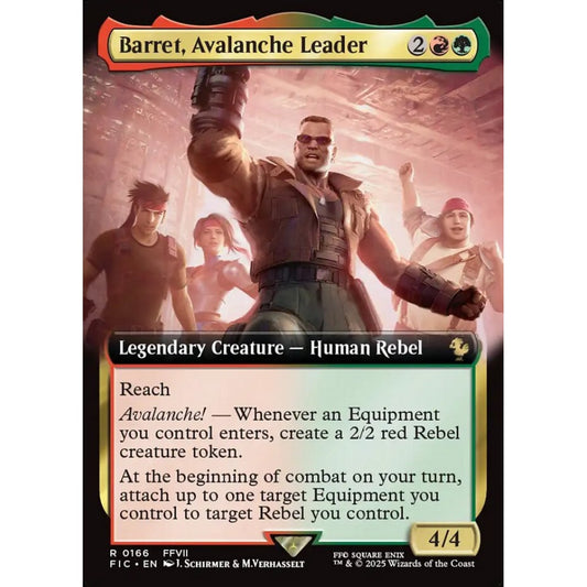 Barret, Avalanche Leader rare 166 Magic the Gathering Final Fantasy Commander