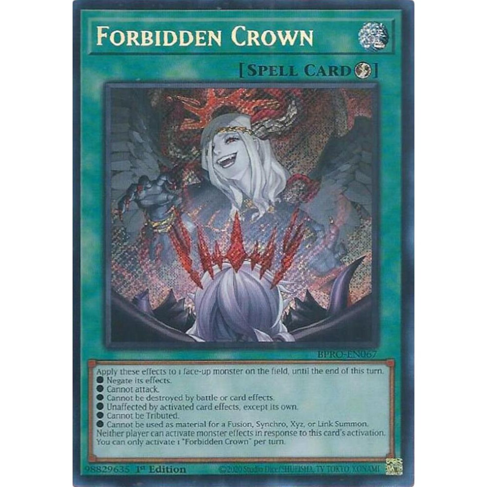 Forbidden Crown BPRO-EN067 Secret Yu-Gi-Oh Burst Protocol