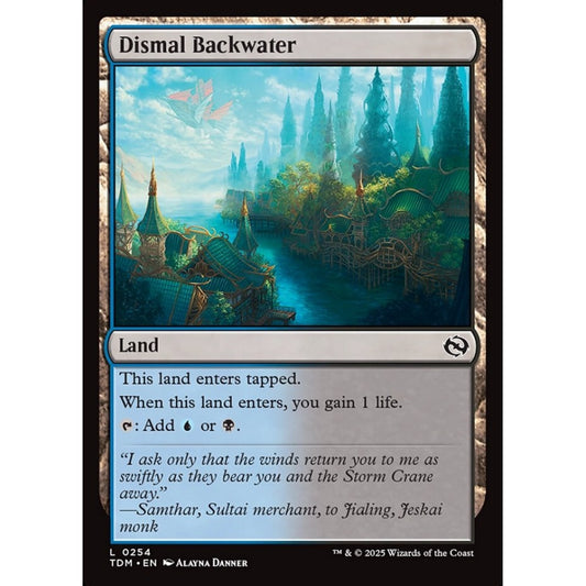 Dismal Backwater common 254 Magic the Gathering Tarkir: Dragonstorm