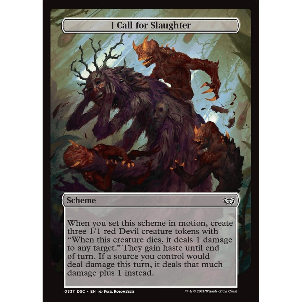 I Call for Slaughter, 337, common, Magic: The Gathering, Duskmourn: House of Horror