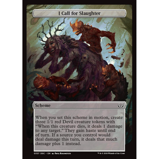 I Call for Slaughter, 337, common, Magic: The Gathering, Duskmourn: House of Horror