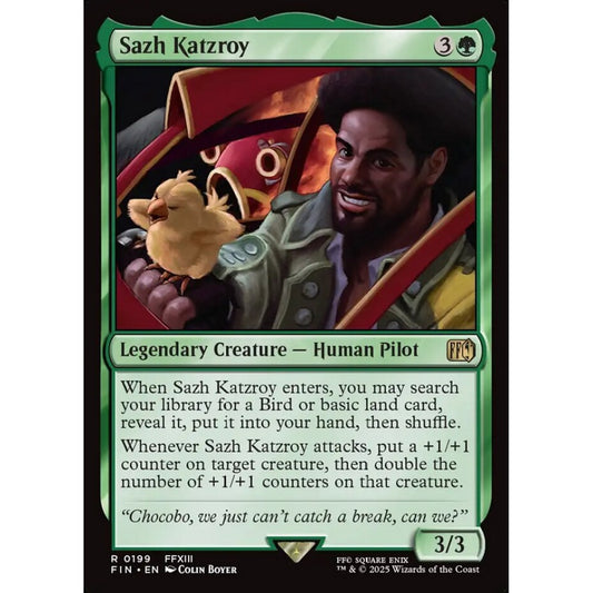 Sazh Katzroy rare 199 Magic the Gathering Final Fantasy
