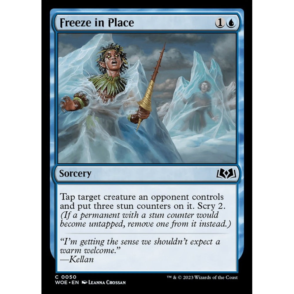 Freeze in Place, common, 50, Magic the Gathering, Wilds of Eldraine