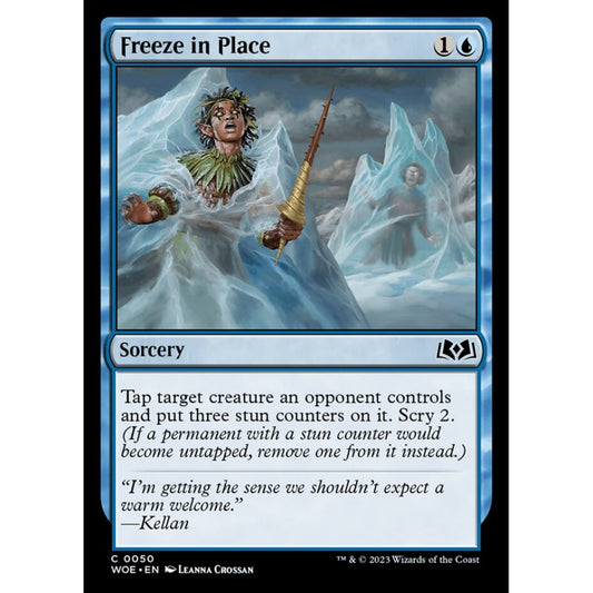 Freeze in Place, common, 50, Magic the Gathering, Wilds of Eldraine