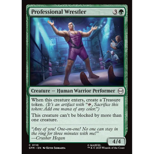 Professional Wrestler common 110 Magic the Gathering Marvel's Spider-Man