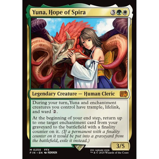 Yuna, Hope of Spira mythic 250 Magic the Gathering Final Fantasy