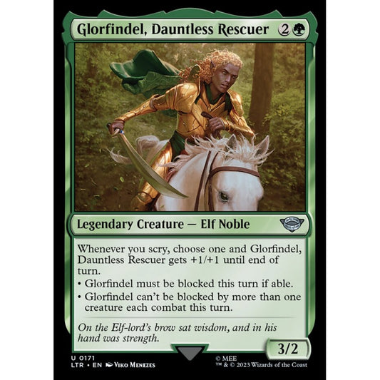 Glorfindel, Dauntless Rescuer, uncommon, 171, Magic the Gathering, The Lord of the Rings: Tales of Middle-earth