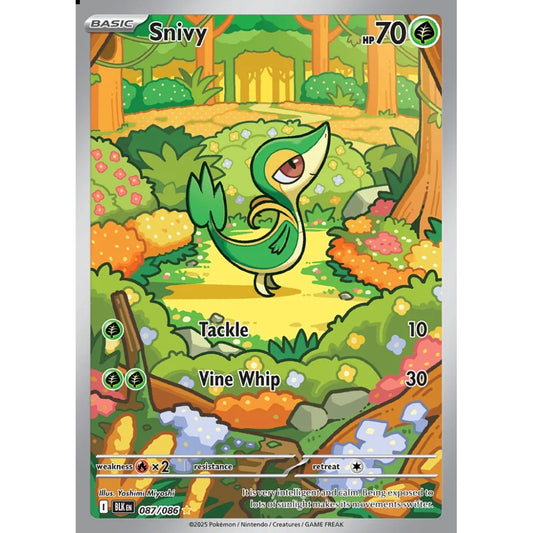 Snivy Illustration Rare 087/086 Pokemon Card Game Black Bolt