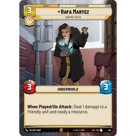 Rafa Martez, U, JTL 481) Hyperspace, Star Wars Unlimited