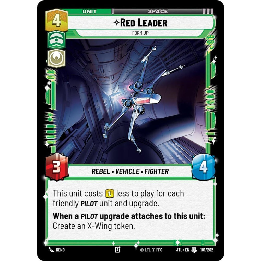 Red Leader, U, JTL 101), Star Wars Unlimited
