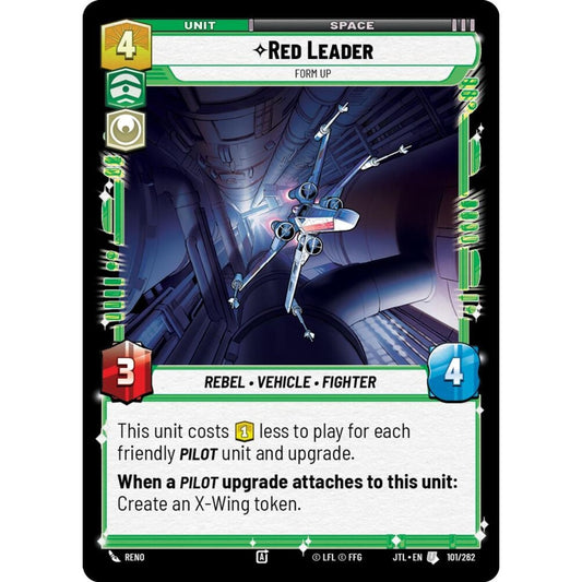 Red Leader, U, JTL 101), Star Wars Unlimited