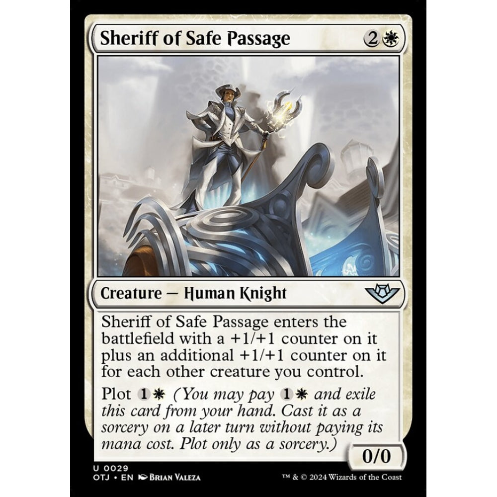 Sheriff of Safe Passage, 29, uncommon, Magic: The Gathering, Outlaws of Thunder Junction