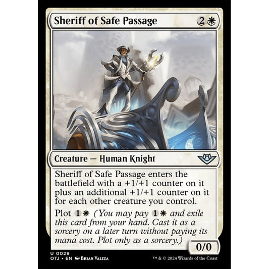 Sheriff of Safe Passage, 29, uncommon, Magic: The Gathering, Outlaws of Thunder Junction