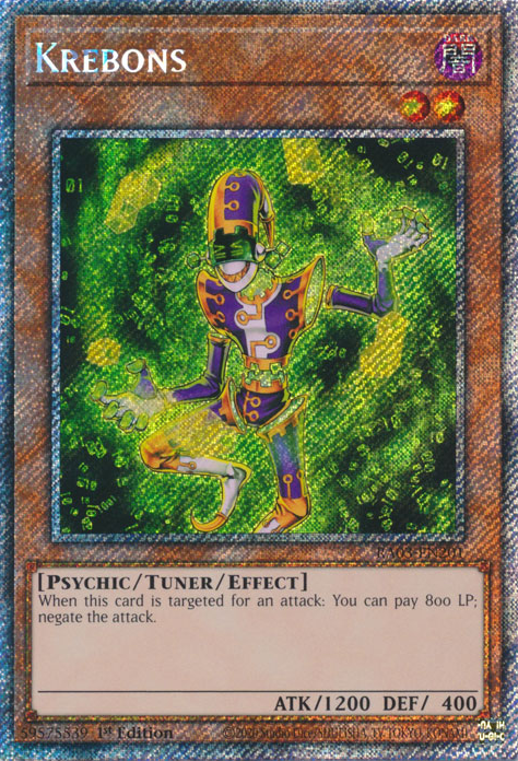 Krebons RA03-EN201 Platinum Platinum Secret Rare Yu-Gi-Oh Quarter Century Bonanza in Art