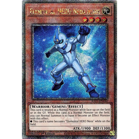 Elemental HERO Neos Alius (Quarter Century Secret Rare) RA03-EN184 QCR Yu-Gi-Oh Quarter Century Bonanza
