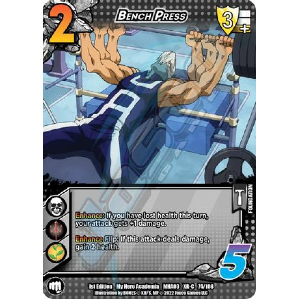 Bench Press, 74/108, XR-C, UniVersus, MHA03 Heroes Clash