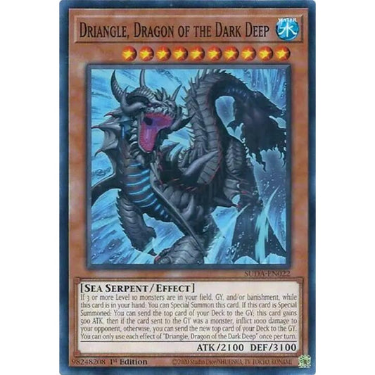 Driangle, Dragon of the Dark Deep SUDA-EN022 Common Yu-Gi-Oh Supreme Darkness
