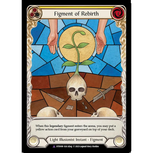 Figment of Rebirth DTD009-MV Marvel Flesh & Blood Trading Card Game Dusk till Dawn in Cold Foil Art