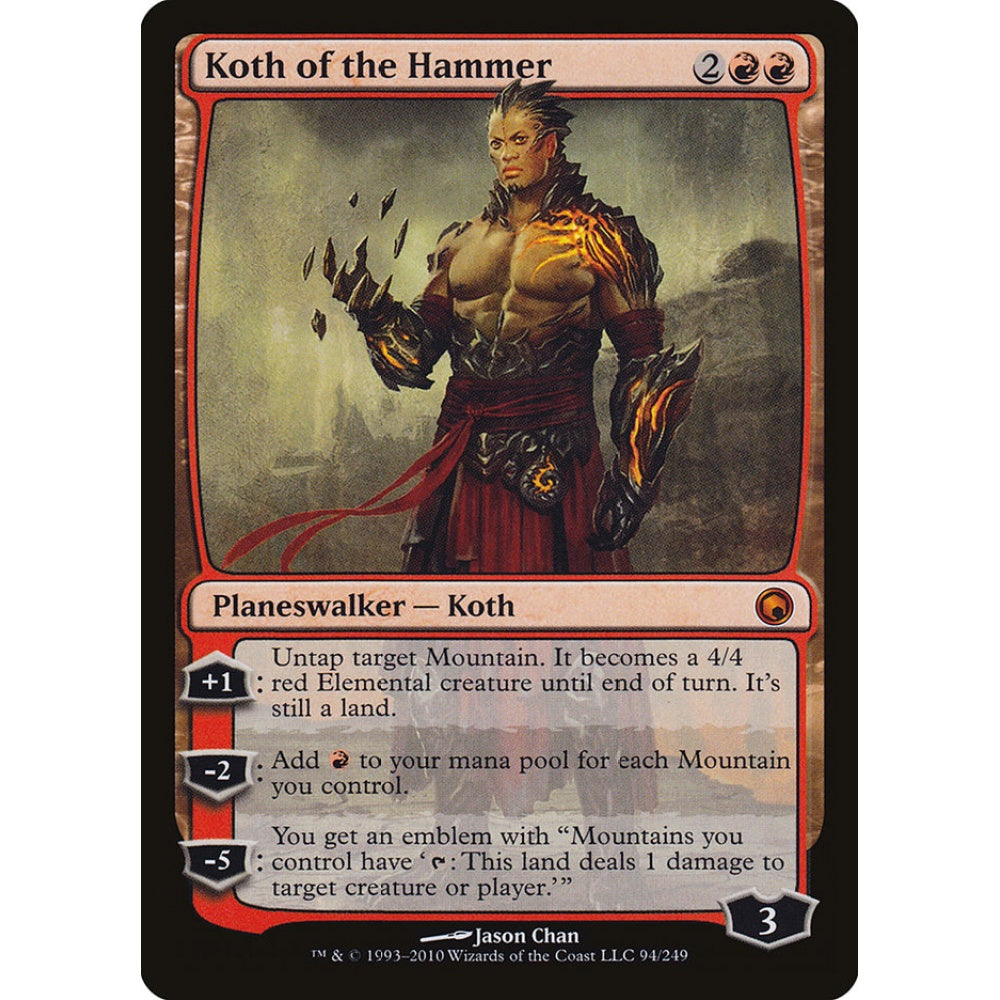 Koth of the Hammer mythic 94 Magic the Gathering Scars of Mirrodin