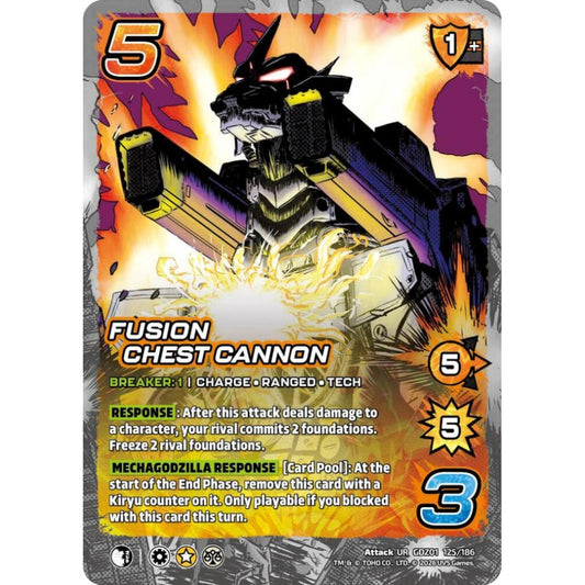 Fusion Chest Cannon GDZ01 125/186 GDZ01 Universus Godzilla: Reign of Kaiju Attack UR